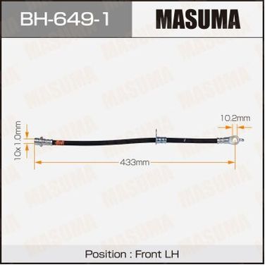 Masuma BH6491 Шланг торм. передн. | перед | - 1