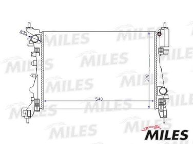 Miles ACRM397 Радиатор opel corsa 1.2-1.4 10- - 1