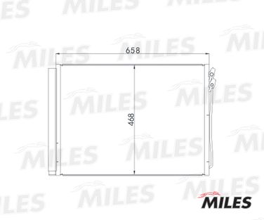 Miles ACCB060 Конденсер BMW f01-f04/f06-f07/f10-f13 2.0-6.0 08- - 3