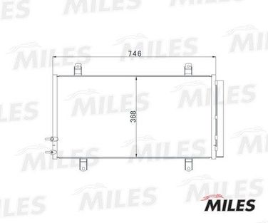 Miles ACCB051 Конденсер toyota camry 3.5 08- - 1