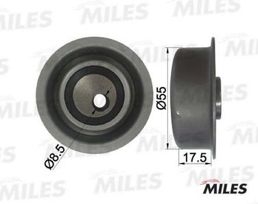 Miles AG02040 Ролик ремня ГРМ mitsubishi lancer 1.8 2.0d 92- /galant 2.0 92- - 1