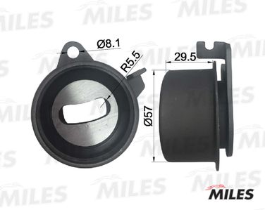 Miles AG02011 Ролик ремня ГРМ mitsubishi lancer/colt 1.3-1.6 00- - 2