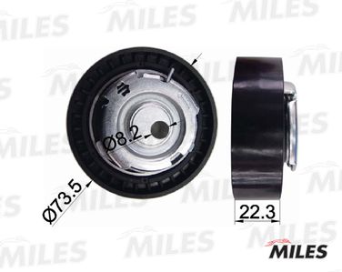 Miles AG02005 Ролик ремня ГРМ renault logan/sandero 1.4-1.6i 09- Н/О - 2