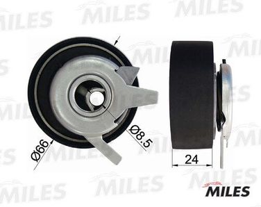 Miles AG02072 Ролик ремня ГРМ VW t4/lt 2.5 TDI - 1