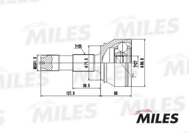 Miles GA20067 Шрус citroen jumper/fiat ducat/peugeot boxer 06- нар. - 1