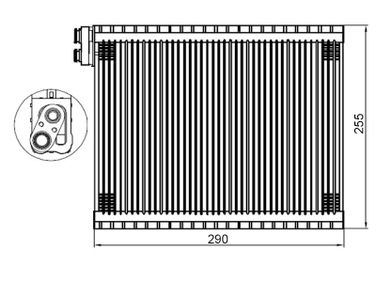 SAT ST8850135100 Испаритель кондиционера toyota LC prado 120 /hilux/4runner /FJ cruiser /lexus gx470 02-05 - 2
