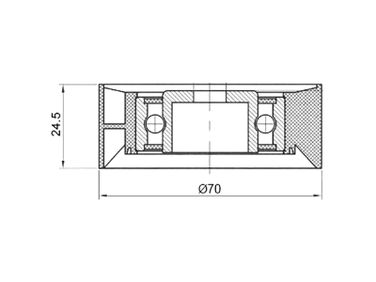 SAT ST532000110 Обводной ролик приводного ремня BMW 3/5/7/x3/x5 1,6/1,8/2,0/2,5/3,0 - 1