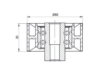SAT STMN982127 Обводной ролик ремня ГРМ citroen/ford/mmc/peugeot 2,0/2,2d - 1