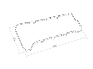 SAT K1121438010 Прокладка клапанной крышки lexus lx570 07- 3urfe №2 - 1