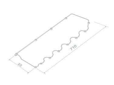 SAT K1121317020 Прокладка клапанной крышки toyota land cruiser 1hdft 95-98 - 1