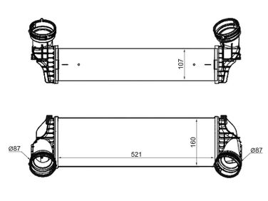 SAT ST17517533475 Радиатор интеркулера BMW x5/x6 e70/e71 07- - 1