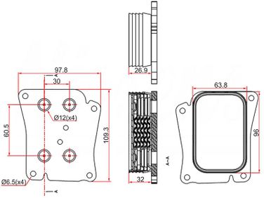 SAT STA2711880401 Радиатор масляный mercedes c-class w203 00-06/c-class w204 06-13/e-class w211 02-09 - 1