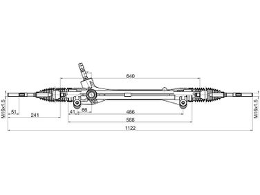 SAT ST4551048040 Рейка рулевая lexus rx270/350/450h 08- LHD - 1