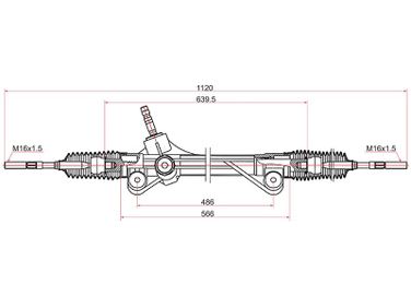 SAT ST-45510-48010 Рейка рулевая toyota highlander 07-13 LHD - 1