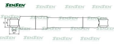 SENSEN 11120131 Аморт. зад. масло Mitsubishi l 200 - 1