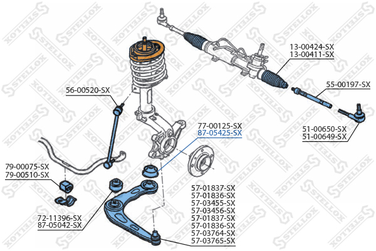 Stellox 87-05425-SX С/б рычага зад. Peugeot 206 2.0 00> - 1