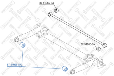 Stellox 8751056SX 87-51056-SX_сайлентблок зад. балки! Hyundai Atos 97-00 | прав/лев | - 1