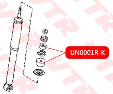 VTR UN0001R-K Втулка тяги стабилизатора, универсальная (2 шт.) - 2