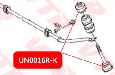 VTR UN0016R-K Втулка тяги стабилизатора, универсальная (2 шт.) - 2