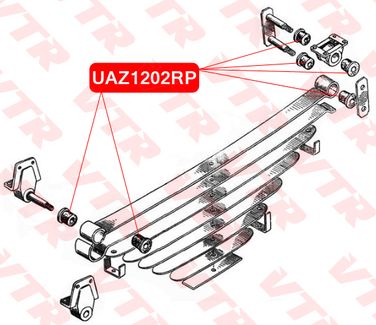 VTR UAZ1202RP Полиуретановая втулка рессоры - 2