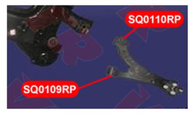 VTR SQ0110RP Полиуретановый сайлентблок рычага передней подвески, задний, усиленный - 2