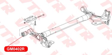 VTR GM0402R Сайлентблок балки задней подвески - 3
