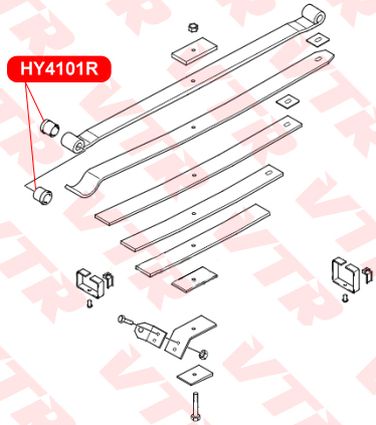 VTR HY4101R Сайлентблок рессоры - 3