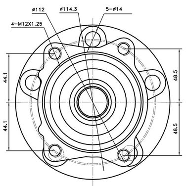 ZIKMAR Z89354R Ступица задняя | зад лев | - 4