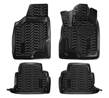 AIRLINE ACM-PS-70 Ковры в салон (3D с подпят.) для Toyota Harrier 2WD (rhd) (03-13) компл. 4 шт., выс. борт, полимер., черн. - 1