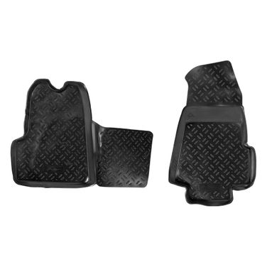 AIRLINE ACM-PS-32 Ковры в салон перед. для Ford Transit v (06-14) (мкпп) компл. 2 шт., выс. борт, полимерн., черн. - 1