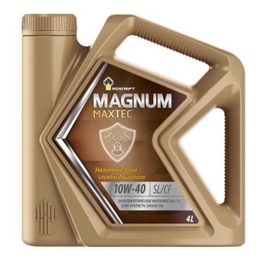 Роснефть 40814742 Масло Rosneft 10w-40 Magnum Maxtec API sl/cf 4л п/с - 1
