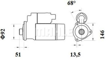 Knecht MS 778 Стартер - 1