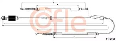 Cofle 11.5839 Трос | зад | - 1