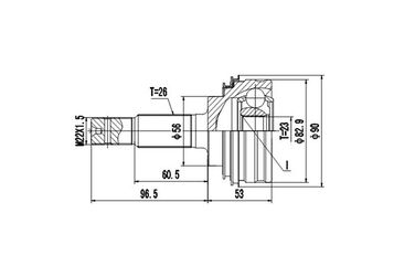 DYNAMATRIX DCV859020 Комплект ШРУСа | перед | - 1