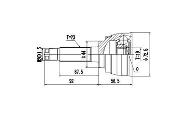 DYNAMATRIX DCV812006 Шарнирный комплект | перед | - 1