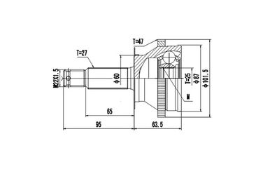 DYNAMATRIX DCV824029 Шарнирный комплект | перед | - 1