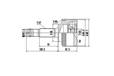 DYNAMATRIX DCV841142 Комплект ШРУСа | перед | - 1