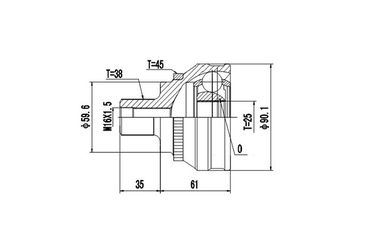 DYNAMATRIX DCV803014 Комплект ШРУСа | зад | - 1