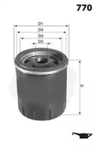MECAFILTER ELH4474 Фильтр масляный - 1