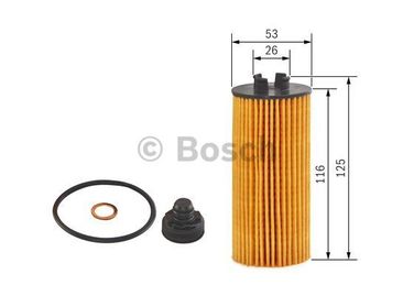 Bosch F 026 407 204 Вставка фильтра масляного - 5