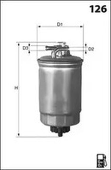 MECAFILTER ELG5481 Фильтр топливный - 1