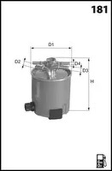 MECAFILTER ELG5476 Фильтр топливный - 1