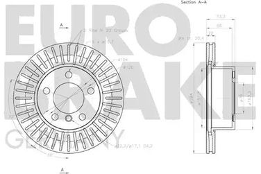 EUROBRAKE 58152015100 Тормозной диск - 3
