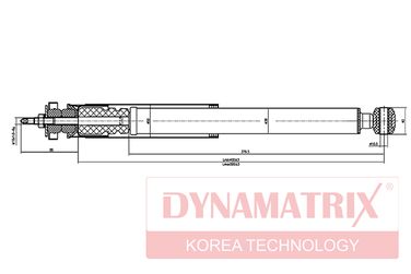 DYNAMATRIX DSA553197 Амортизатор подвески газонаполненный | перед | - 2