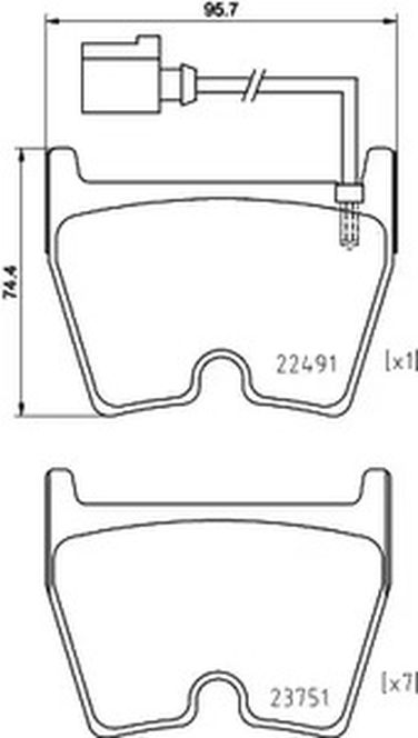 Brembo P 85 152 Колодки тормозные дисковые | перед | - 1