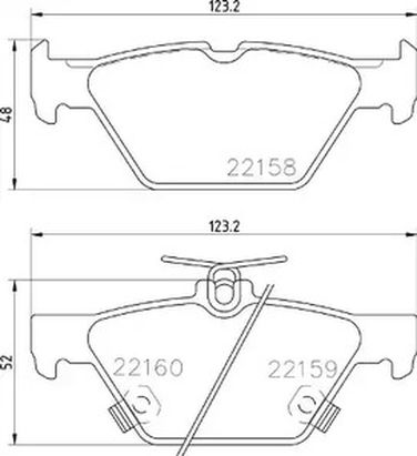 Brembo P 78 026 Колодки тормозные дисковые | зад | - 1