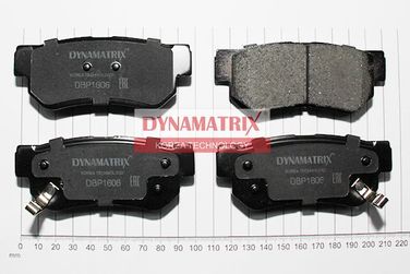 DYNAMATRIX DBP1606 Комплект колодок для дисковых тормозов | зад | - 1