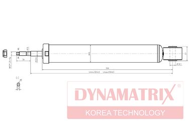 DYNAMATRIX DSA344459 Амортизатор подвески газонаполненный | зад лев | - 2
