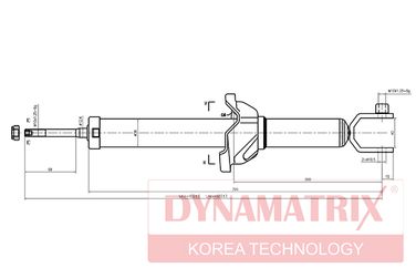 DYNAMATRIX DSA341173 Амортизатор подвески газонаполненный | зад | - 1