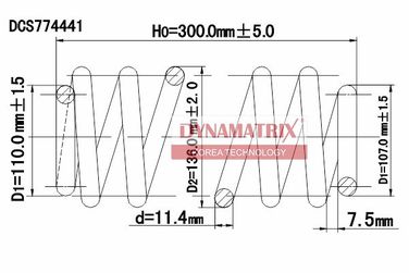 DYNAMATRIX DCS774441 Пружина подвески | перед | - 1